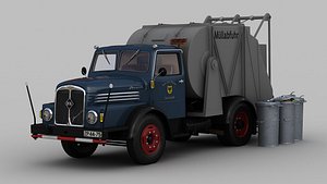 s4000 garbage truck 3d model