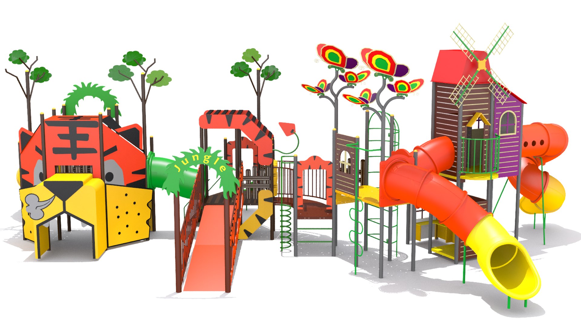 Tiger Tigriss Playground Model - TurboSquid 1779251