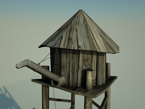 3d far water tower model