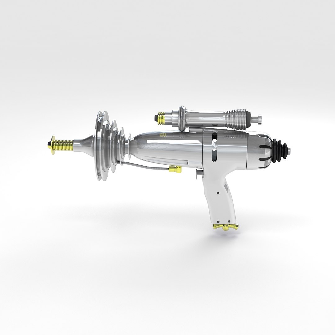 3D Retro Raygun Model - TurboSquid 1611406