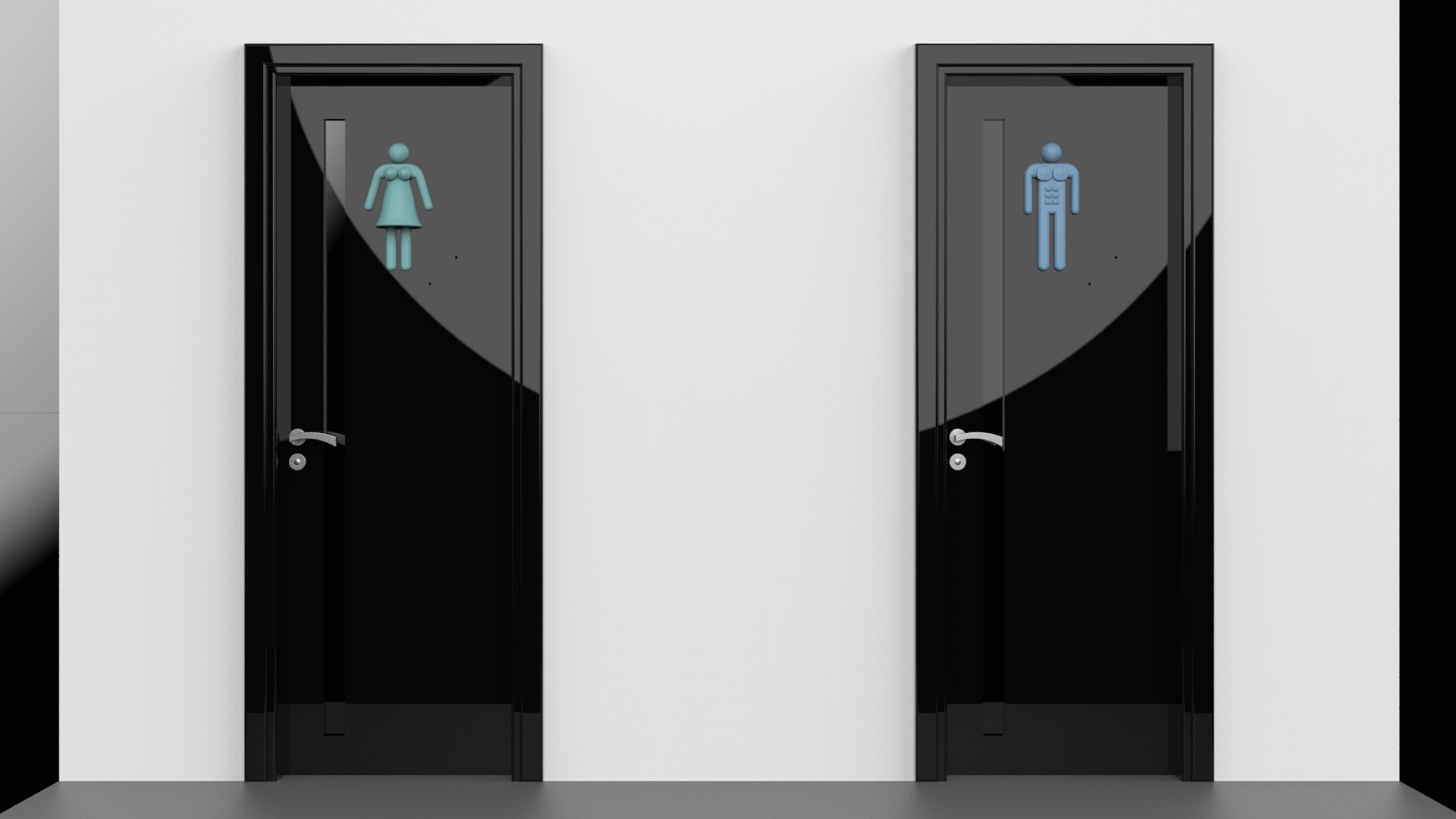 3D Model Toilet Sign - TurboSquid 1666416