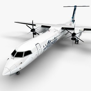 ALASKA HORIZON Bombardier DHC-8 Q400 Dash 8 L1516 3D model