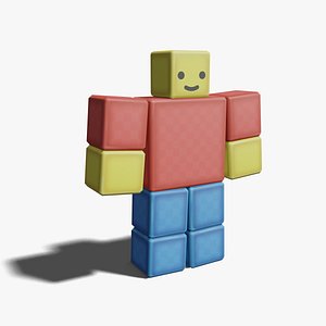Obby Game Character Low Poly Stylized 3D Model Rigged Game Ready