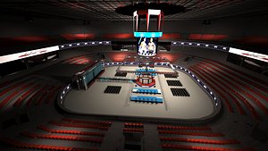3D model ufc fighting arena