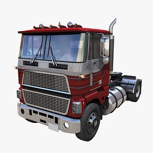3D model Cabover single axle truck
