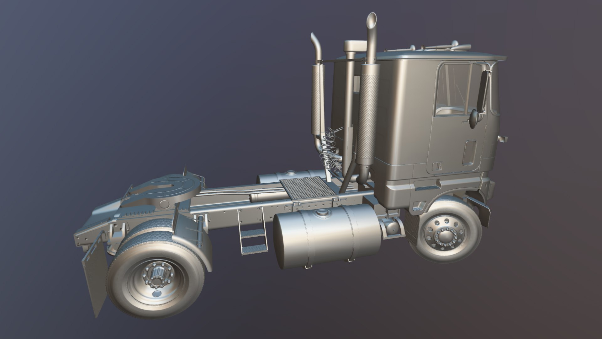 3D model Cabover single axle truck - TurboSquid 2067734