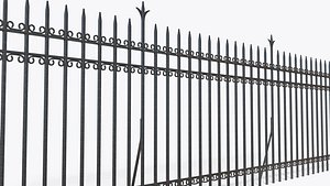 3D model Wrought Iron Fencing