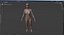 complete female body anatomy skin 3D model