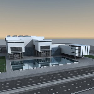 3D Modern Building 127 Scene model