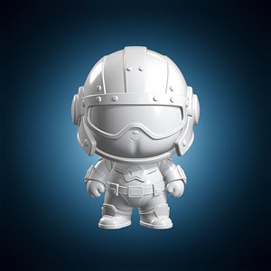 3D Chibi Iron Helmet 3D Print Model