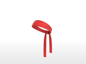 3D Headband032 Red Headband