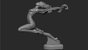 3D hood ornament Goddess 3D print model model