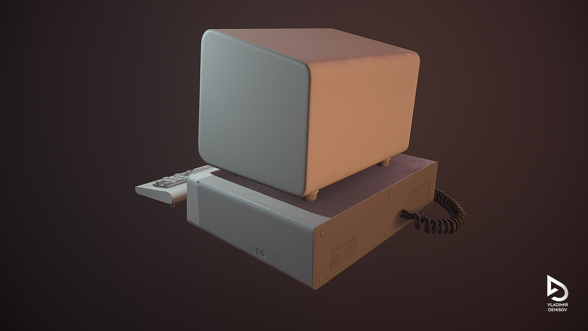 Low-poly personal computer ibm 3D model - TurboSquid 1714895
