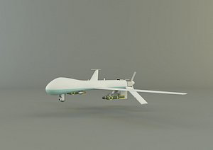 predator unmanned aerial vehicle 3D model
