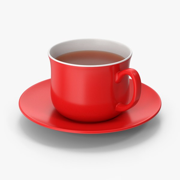 Red Tea Cup 3D 모델 - TurboSquid 1893638