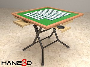 3D mahjong pieces
