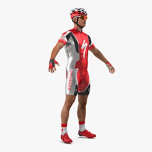 3D bicyclist neutral pose model