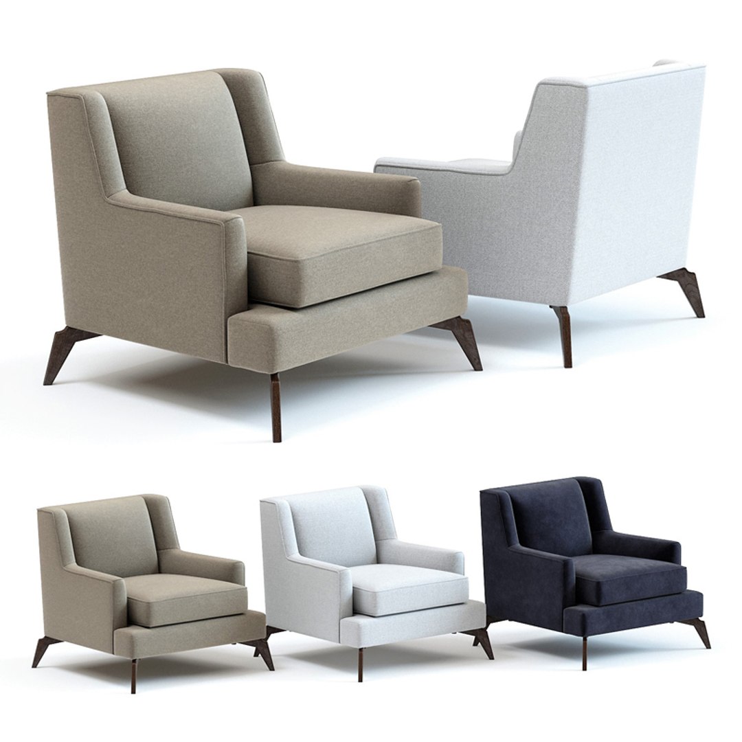 3D Sofa Chair Enzo Armchair Model - TurboSquid 1490523