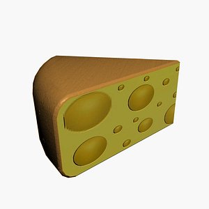 cheese food dairy 3D model