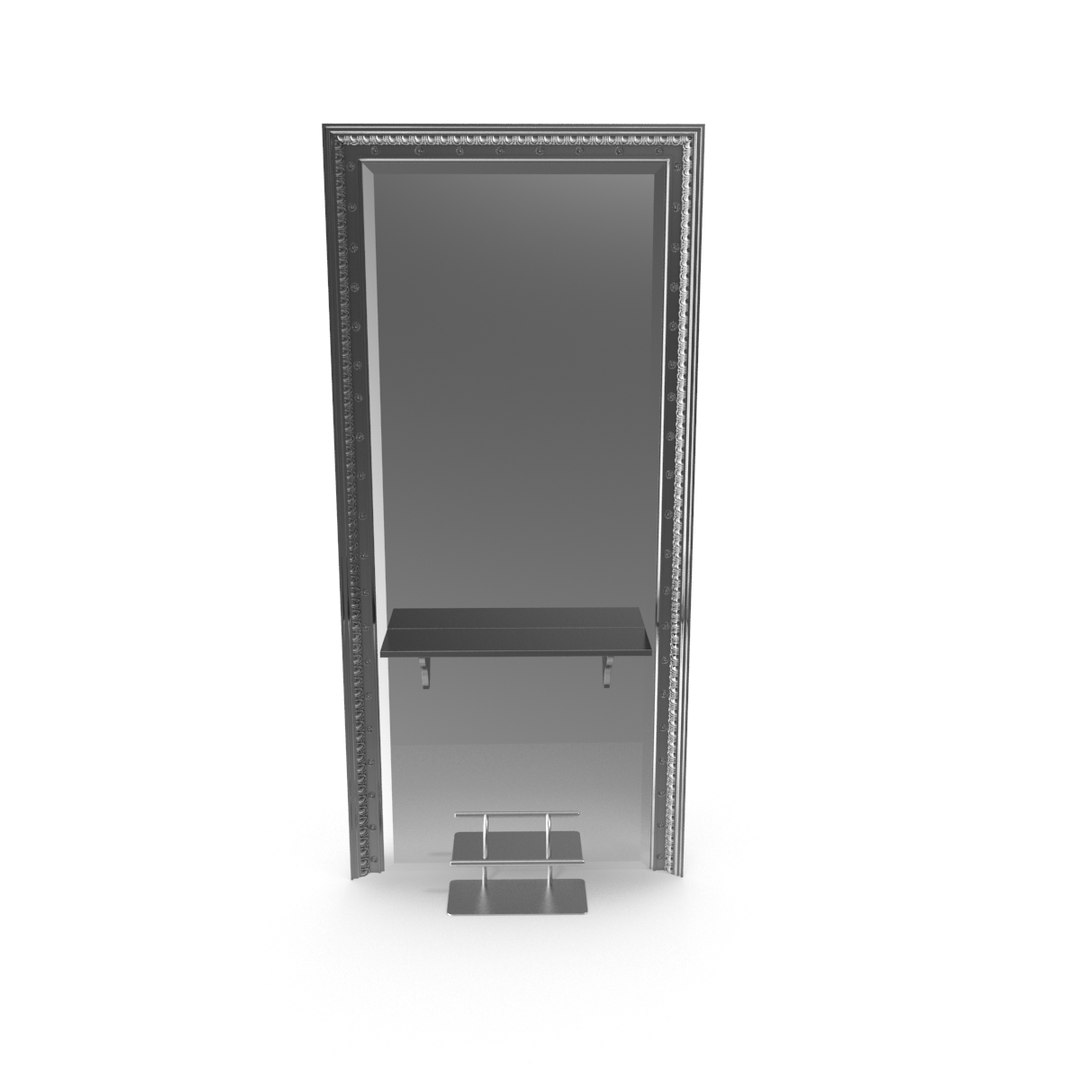 photorealistic mirror 3d obj