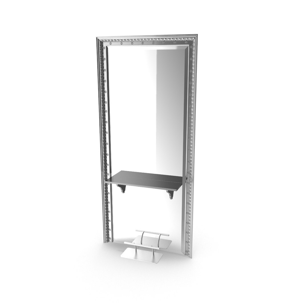 photorealistic mirror 3d obj