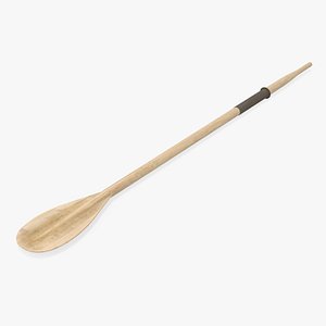 3D Wooden Boat Oar