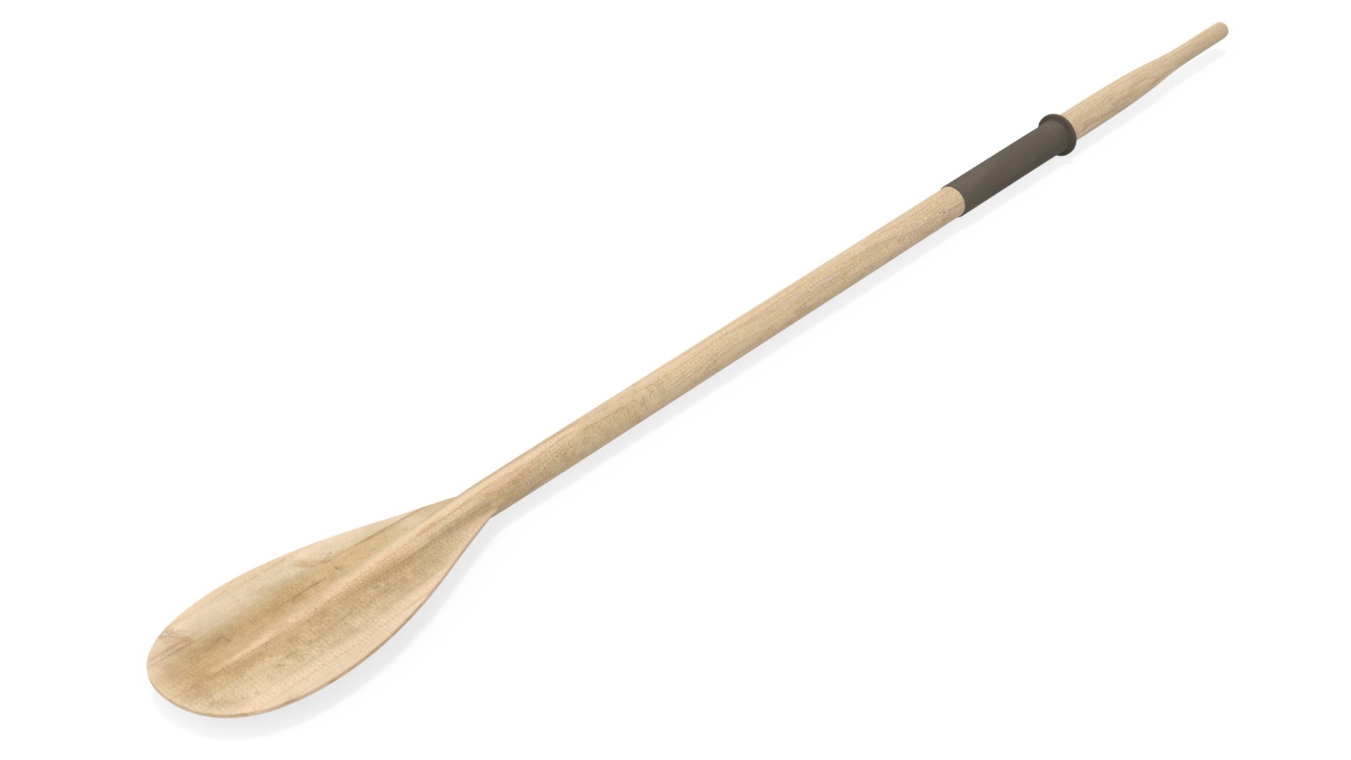Wooden Boat Oar 3D model preview