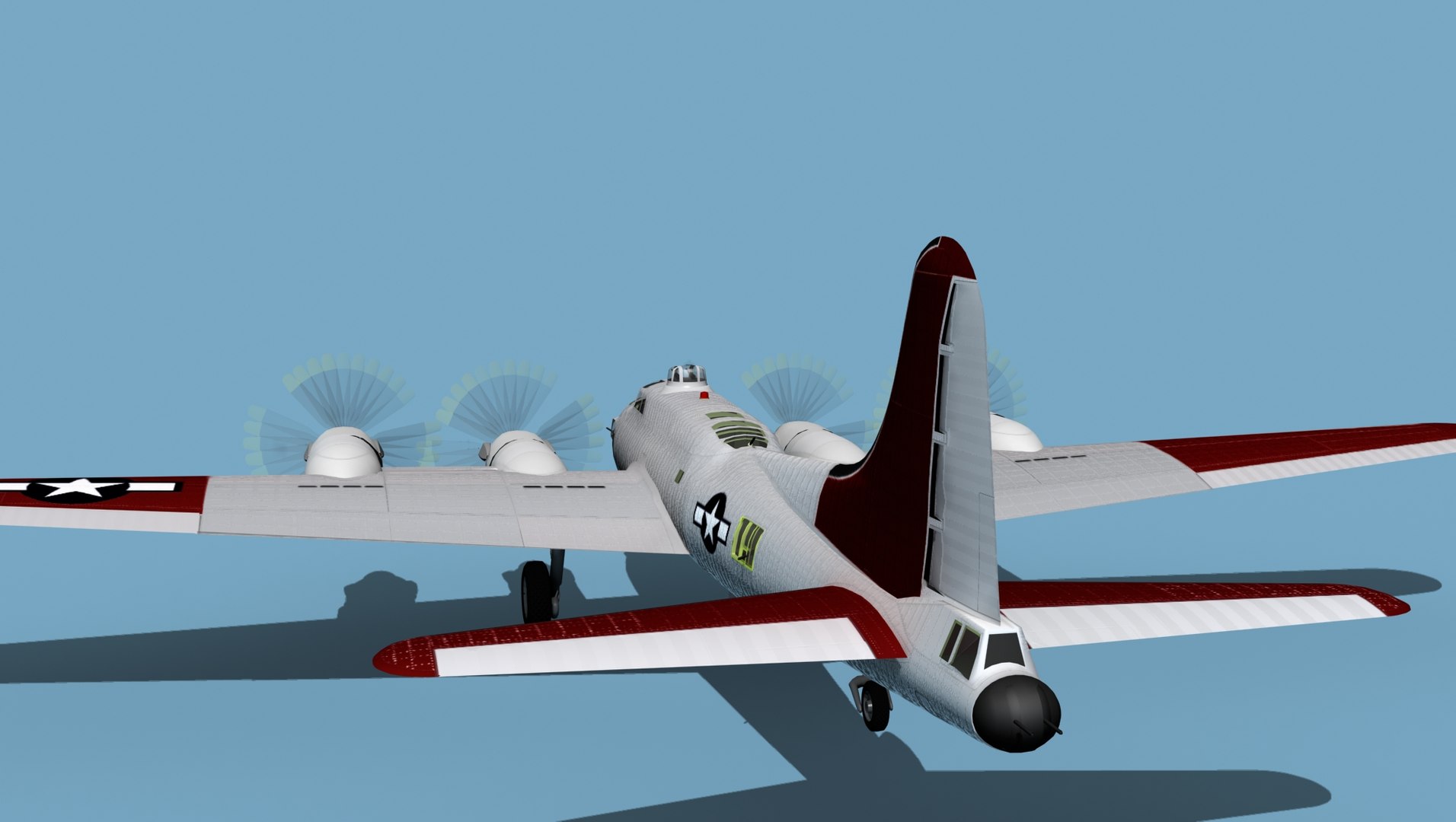 3D Boeing B-38A Flying Fortress HP V02 Experimental Model - TurboSquid ...