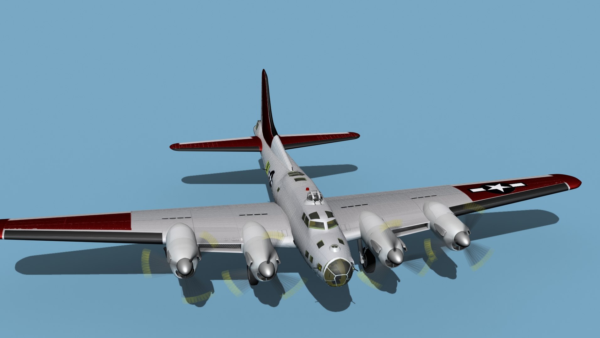 3D Boeing B-38A Flying Fortress HP V02 Experimental Model - TurboSquid ...