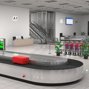 3D Baggage Reclaim Room
