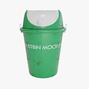 Dustbin Green 3D model