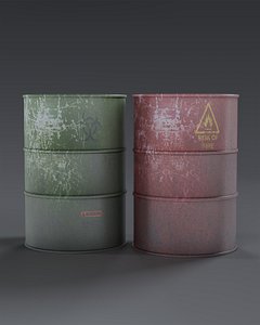 3D Explosive and BioHazard Barrels