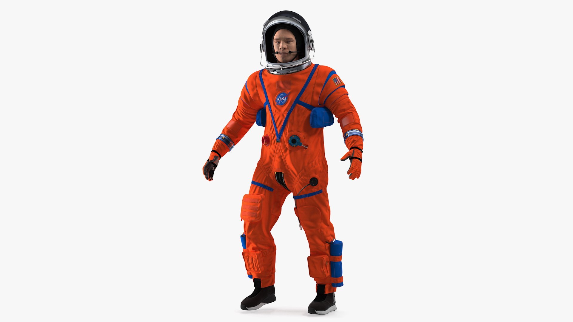 NASA OCSS Astronaut Spacesuit Rigged 3D model preview