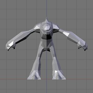 Low-Poly Fantasy Fishman Model