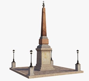 Sallustiano obelisk 3D model