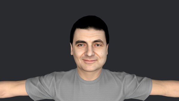 modelo 3d Mr Bean-Rowan Atkinson Personaje 3D hiperrealista de cuerpo ...