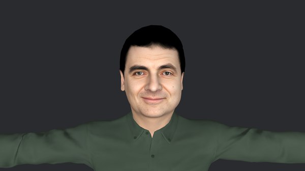modelo 3d Mr Bean-Rowan Atkinson Personaje 3D hiperrealista de cuerpo ...