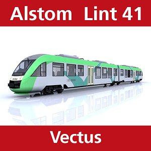 lint passenger train vectus 3d 3ds