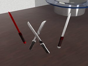 machetes modeled 3d model