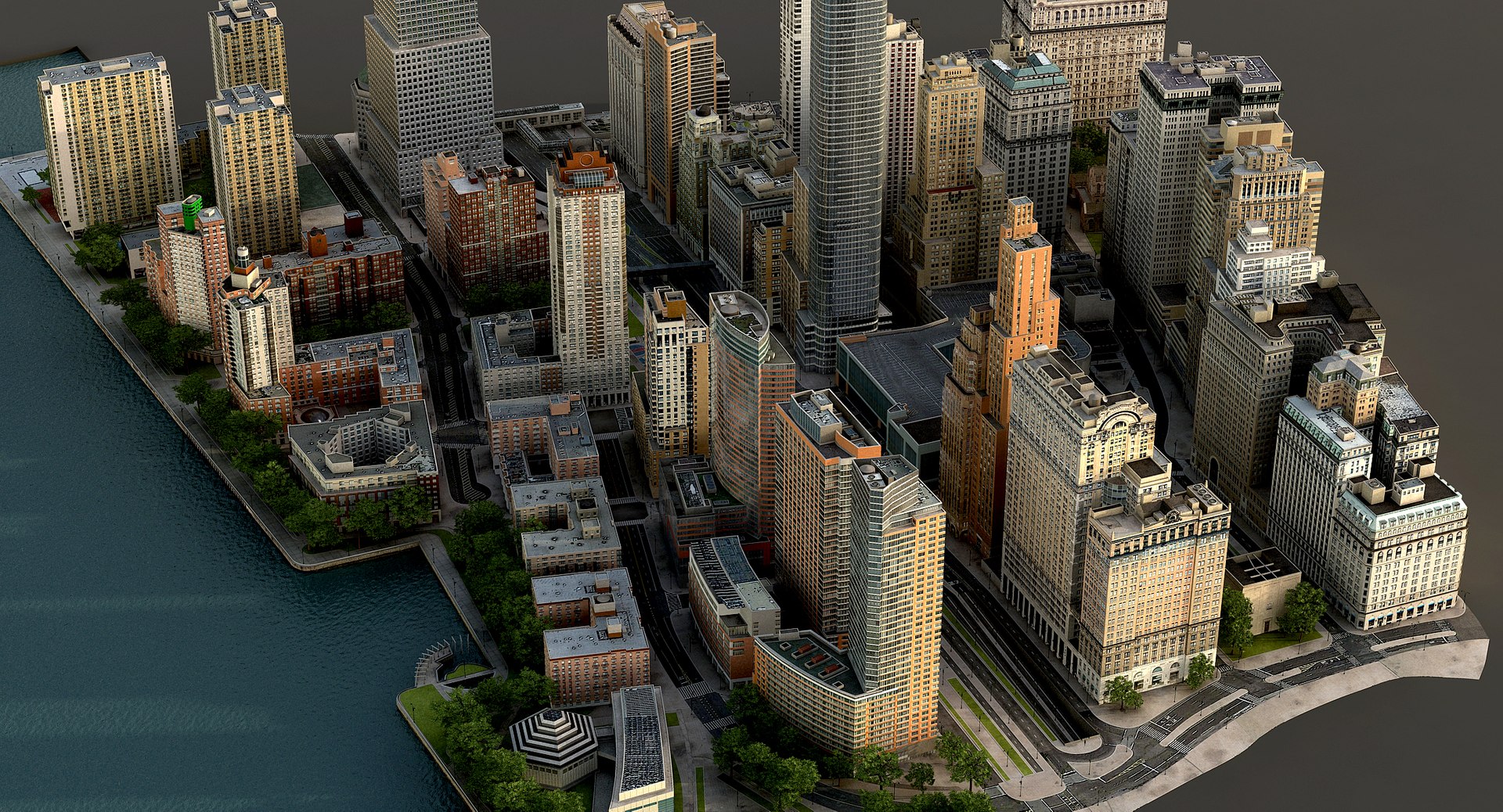 Manhattan Lower Part01 3d Max