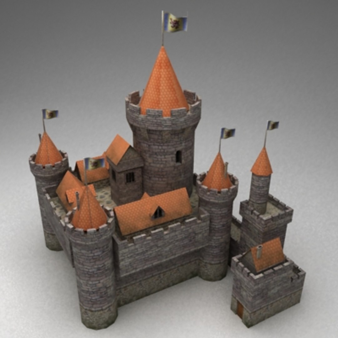 medieval castle 3d model