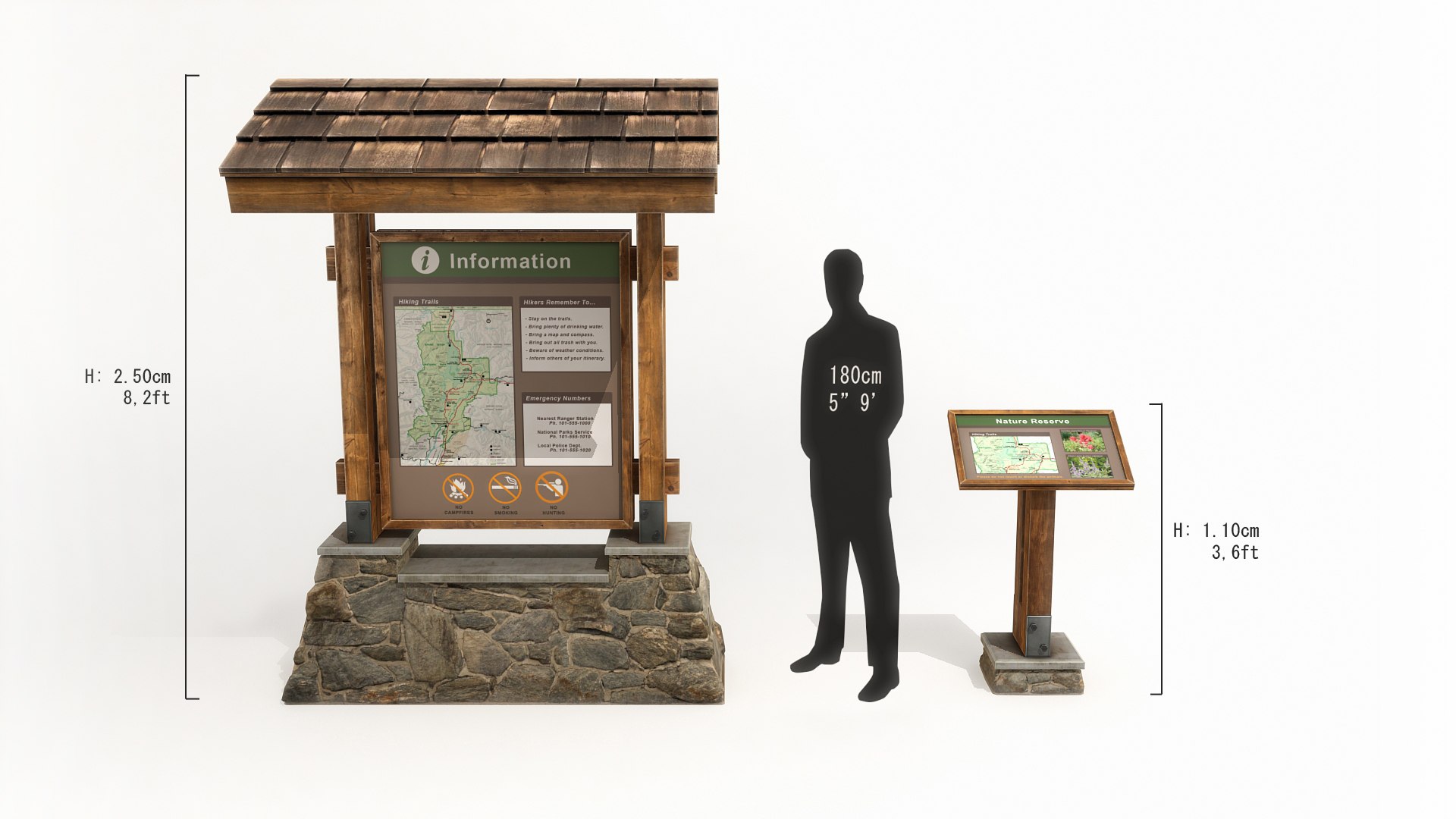 Information Boards Model - TurboSquid 1250994