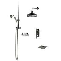 Thg Jcd Jado classic bathroom traditional hand shower head termostat corner soap holder set