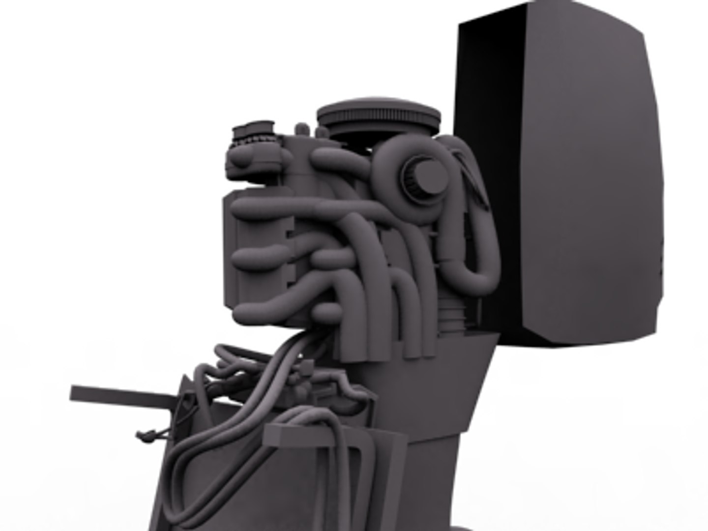 3d Outboard Boat Motor