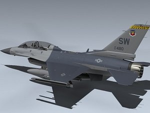 3d f-16d falcon model