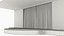 Simple Theater Stage with Red Curtain and Black Backdrop