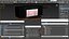 Simple Theater Stage with Red Curtain and Black Backdrop