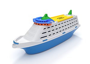 Toy Cruise Ship 3D model model