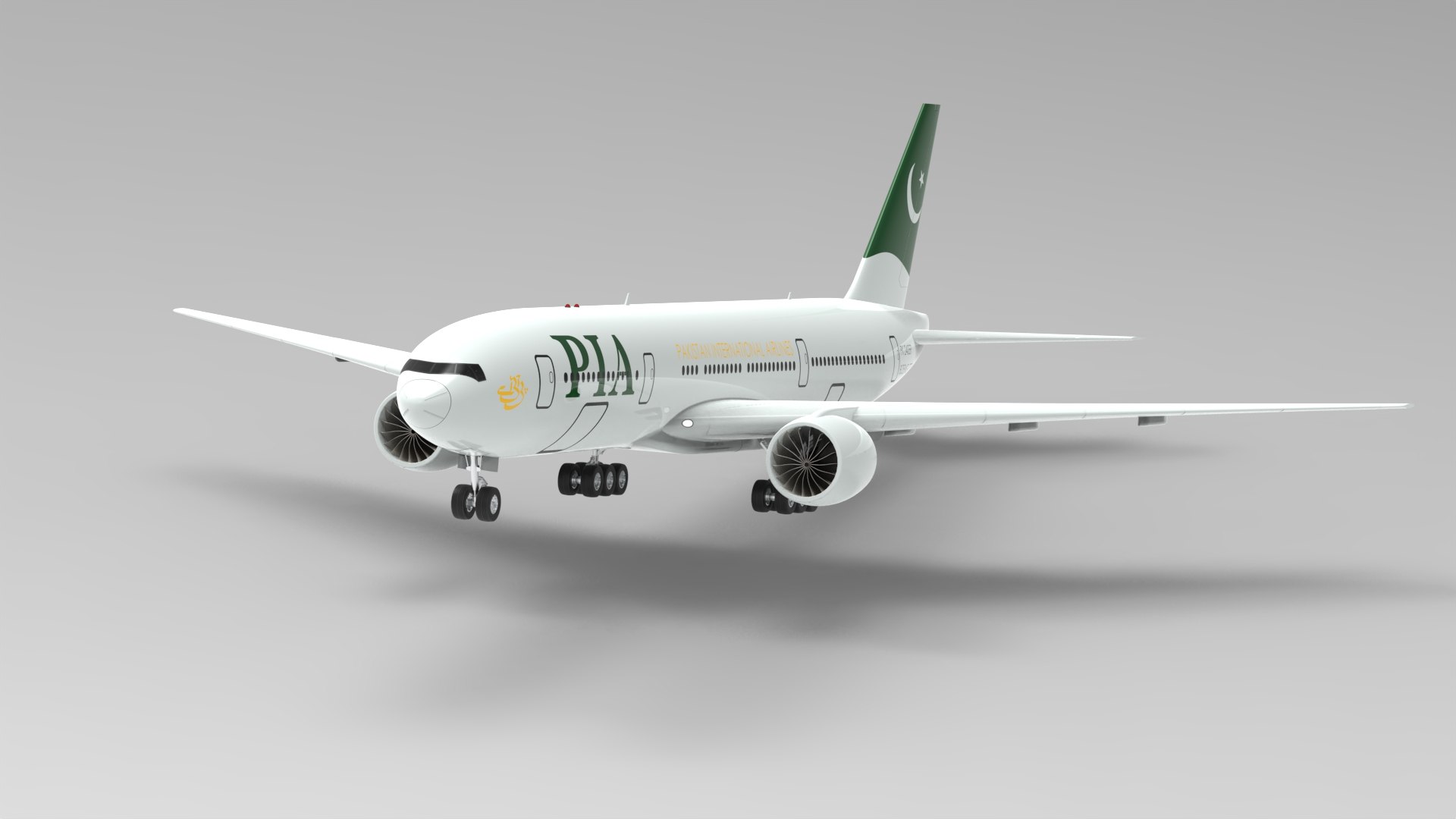 Boeing 777 - PIA 3D Model - TurboSquid 2143066