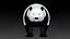 Personagem de Panda Abimado